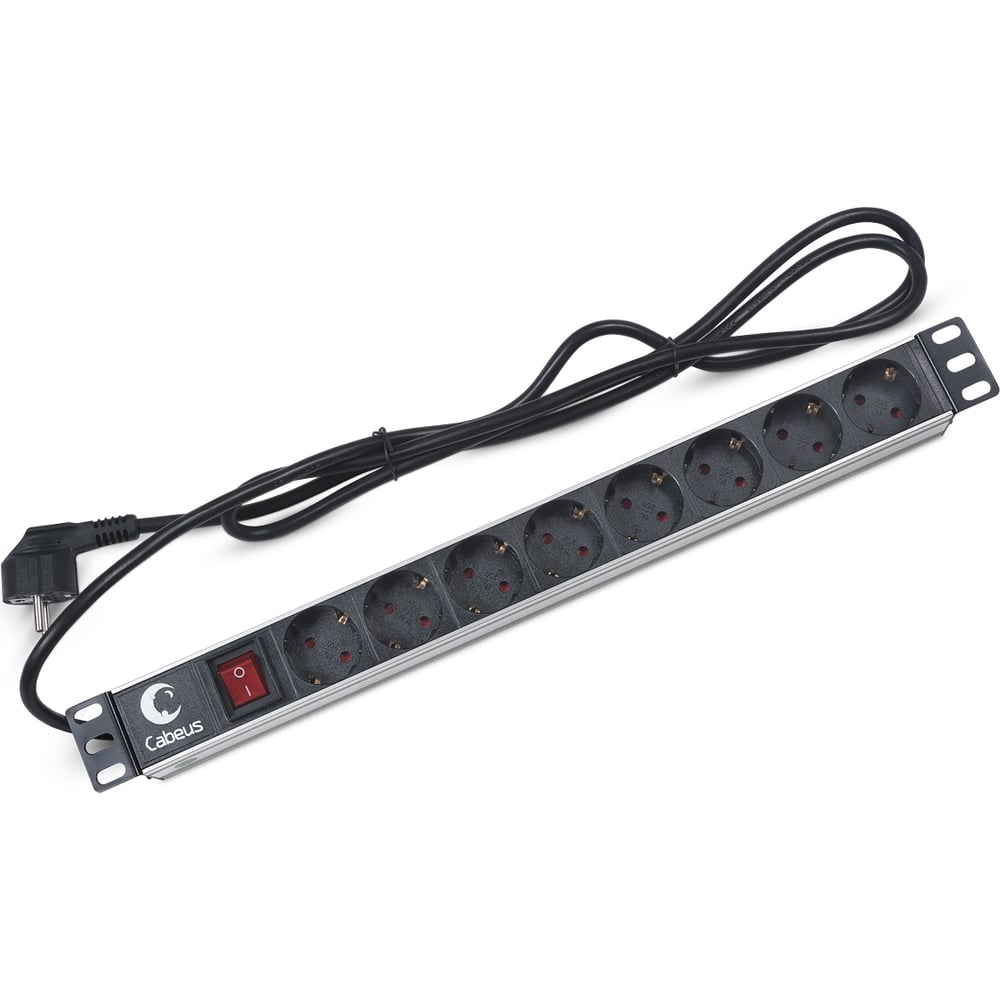 Cabeus pdu 6p b 2eu блок евророзеток для 19 шкафов горизонтальный 6 розеток