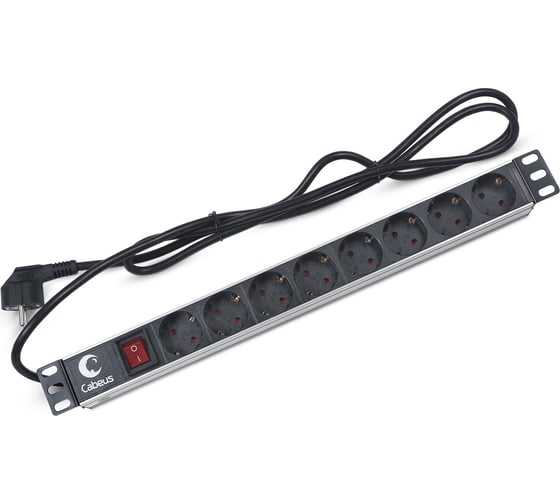 Cabeus pdu 6p f 2eu блок евророзеток для 19 шкафов