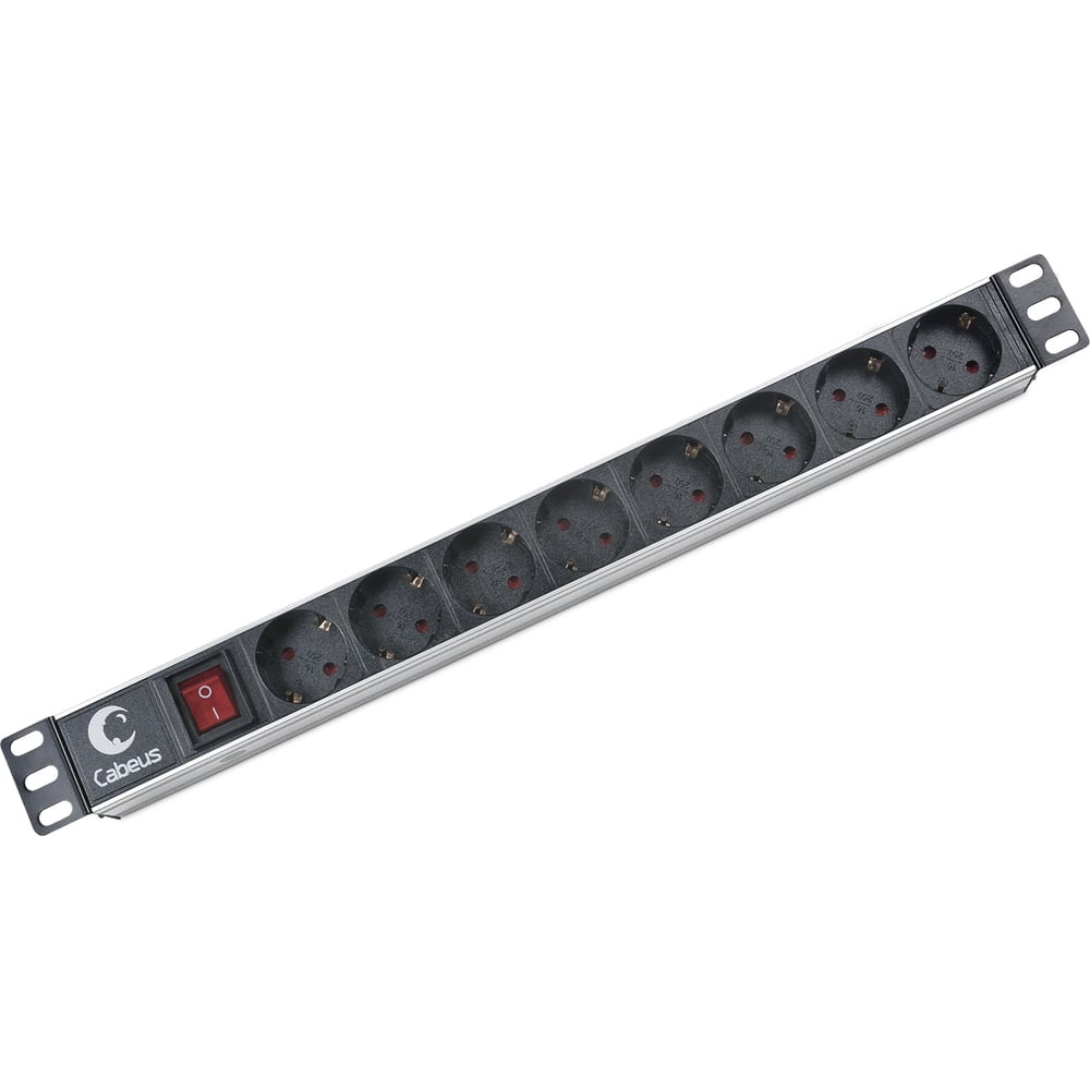 Блок евророзеток cabeus pdu 8p 2eu для 19 шкафов