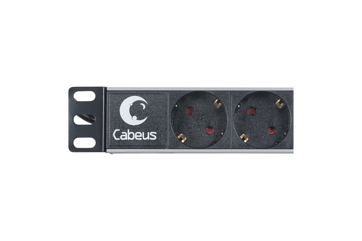 Блок евророзеток для 19 шкафов 10а cabeus pdu 8p 8 розеток