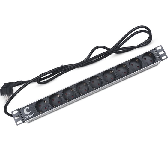 Блок евророзеток для 19 шкафов 16а cabeus pdu 8p 2eu 8 розеток