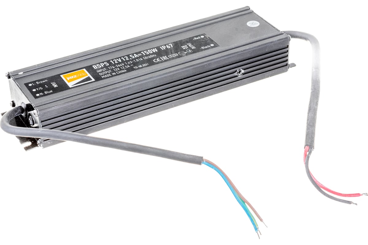 Драйвер Jazzway BSPS 12V 12,50A-150W IP67 3329297A - выгодная цена ...