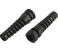 Кабельный ввод сальник ЭРА NO-224253 с гибким отводом PGR 16 (d отв.22.5 мм/d провод.10-14 мм) IP54 (упаковка 5 шт) Б0065203