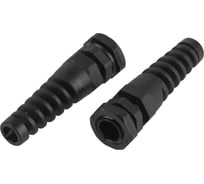 Кабельный ввод сальник ЭРА NO-224250 с гибким отводом PGR 9 (d отв.16.2 мм / d провод.4-8 мм) IP54 (упаковка 10 шт) Б0065192