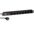 Блок роз ExeGate ServerPro PDU-19H807 Al-8S-EU2CU-SW-SPD1, 19, 1U, алюминий, 8Sch, евро, 2м, SPD1 280846 1