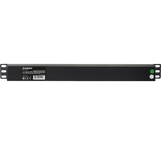 Блок розеток ExeGate ServerPro PDU-19H606 Al-6S-EU2CU-SW-O, 19, 1U, алюминий, 6Sch, евро, 2м, защита перегрузки 280831