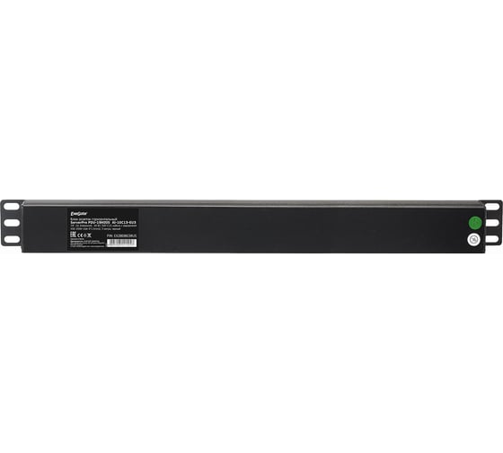 Блок розеток ExeGate ServerPro PDU-19H005 Al-10C13-EU3CU, 19, 1U, алюминий, 10 IEC 320 C13, евро, 3м 280863