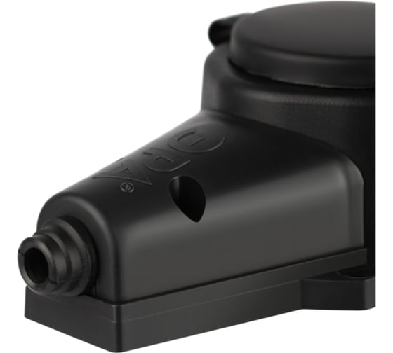 Колодка ЭРА KX2eBIP44 каучуковая с заземлением 2 розетки 16A IP44 черная Б0068451