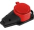 Колодка ЭРА KX1eREDIP44 каучуковая с заземлением 1 розетка 16A IP44 красная Б0068412 6