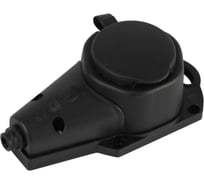 Колодка ЭРА KX1eBIP44 каучуковая с заземлением 1 розетка 16A IP44 черная Б0068402