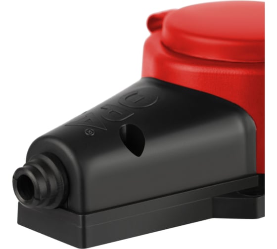 Колодка ЭРА KX4eREDIP44 каучуковая с заземлением 4 розетки 16A IP44 красная Б0068456