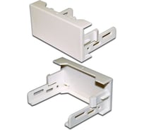 Заглушка LANMASTER Mosaic 22.5x45, 1М, белая LAN-WA-LP-XX-WH