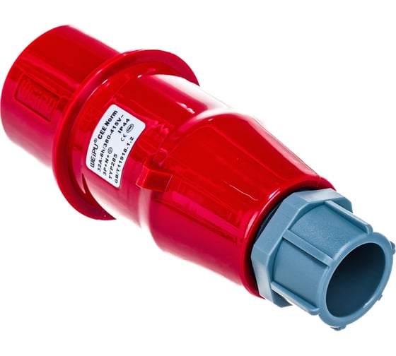 Электрическая кабельная вилка LANMASTER IEC 309, трехфазная, 32A, 380V LAN-IEC-309-32A3P/M