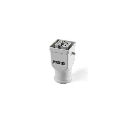 Пластмассовая розетка Emas 5 полюсов, 10А EBP05PU30 1