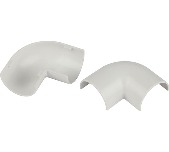 Поворот ЭРА T90KK3013FW на 90 градусов для полукруглого кабельканала белый 30x13мм 2шт/комплект Б0064933