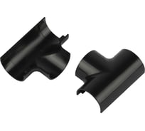 Т-образный угол ЭРА TKK2012GR для полукруглого кабельканала графит 20x12мм 2шт/комплект Б0064958