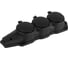 Колодка ЭРА KX3eBIP44 каучуковая с заземлением 3 розетки 16A IP44 черная Б0068453 1