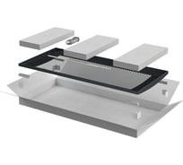 Дверь ITK LINEA N перфорированная, 600мм, для шкафа, 24U, черная LN05-24U6X-DP