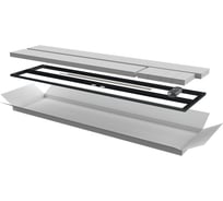 Дверь перфорированная двустворчатая ITK для шкафа LINEA N 42U 600мм черная LN05-42U6X-D2P