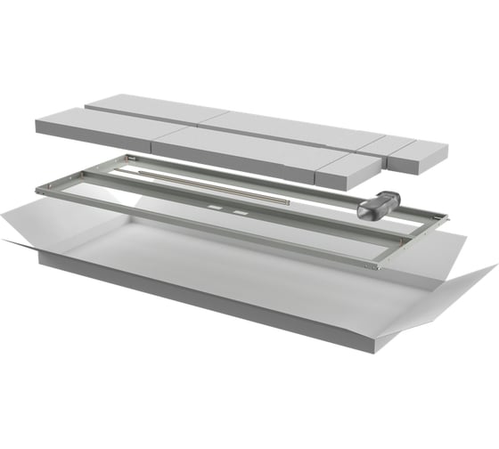 Дверь перфорированная двустворчатая ITK для шкафа LINEA N 28U 600мм серая LN35-28U6X-D2P 1