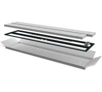 Дверь перфорированная двустворчатая ITK для шкафа LINEA N 47U 600мм черная LN05-47U6X-D2P