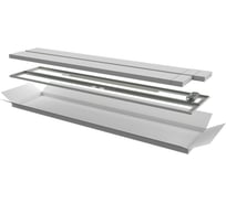 Дверь перфорированная двустворчатая ITK для шкафа LINEA N 47U 600мм серая LN35-47U6X-D2P