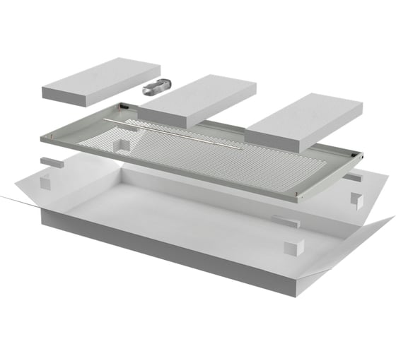 Дверь ITK LINEA N перфорированная, 800мм, для шкафа, 42U, серая LN35-42U8X-DP 1