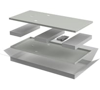 Комплект стенок боковых ITK LINEA N 800мм, для шкафа, 24U, серый LN35-24UX8-X