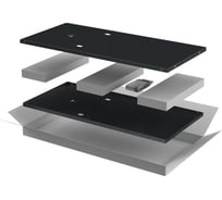 Комплект стенок боковых ITK LINEA N 800мм, для шкафа, 18U, черный LN05-18UX8-X