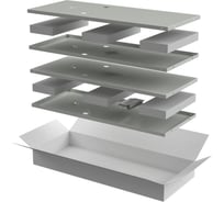 Комплект стенок боковых ITK LINEA N 600мм, для шкафа, 24U, серый LN35-24UX6-X