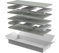 Комплект стенок боковых ITK LINEA N 1000мм для шкафа 18U серый LN35-18UX1-X