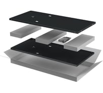 Комплект стенок боковых ITK LINEA E 800мм для шкафа 24U черный LE05-24UX8-X