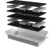 Комплект стенок боковых ITK LINEA N 1000мм для шкафа 24U черный LN05-24UX1-X