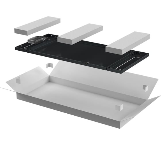 Панель задняя ITK LINEA N 600мм для шкафа 28U черная LN05-28U6X-ZM 1