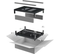 Комплект основание и крыша ITK LINEA E 600х1000мм для шкафа 18-47U черный LE05-XXX61-X