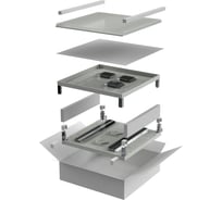 Комплект основание и крыша ITK LINEA N 600х800мм для шкафа 28-47U серый LN35-XXX68-Y