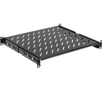 Полка стационарная ITK L=400мм черная FS05-400PI-R