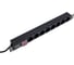 Блок розеток W&T 19" 8 розеток, кабель 2м, 1U, алюминий, выключатель 220В () WT-PDU-G8 2