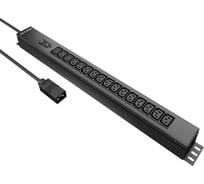 Блок распределения питания NTSS Basic, 1ф16А, 3.7кВт, 1 гидр.авт., (16)С13, сталь, 3м каб., вил. IEC 60320 C20 NTSS-PDU-KB2116-3C20