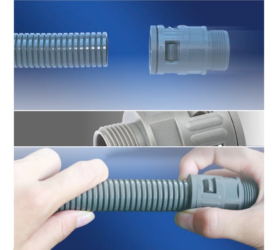 Муфта для гофрированных труб Weyer WQG-M32G/AD31.5 коннектор прямой, наружная M32x1.5 WE0201800