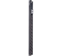Блок распределения питания ITK BASE PDU, вертикальный PV0111 18U, 1 фаза 16А 12 розеток SCHUKO (немецкий стандарт) кабель 2,6м вилка SCHUKO (немецкий стандарт) BS-PV12-12D-11