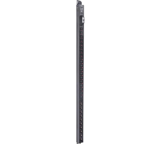 Блок распределения питания ITK BASE PDU, вертикальный PV1102 33U, 1 фаза 32А 10 розеток SCHUKO (немецкий стандарт) + 8 розеток C13 + 10 розеток C19 без кабеля с клеммной колодкой BS-PV60-10D-8C13-10C19-12 1