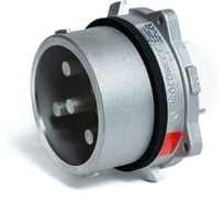 Вилка встраиваемая Proconect панельная, прямая, 200-250А, 3P+E, 380-440v, металл AS7G, макс. сеч. 95/120 мм.кв., IP66/67 3PS2A30E01