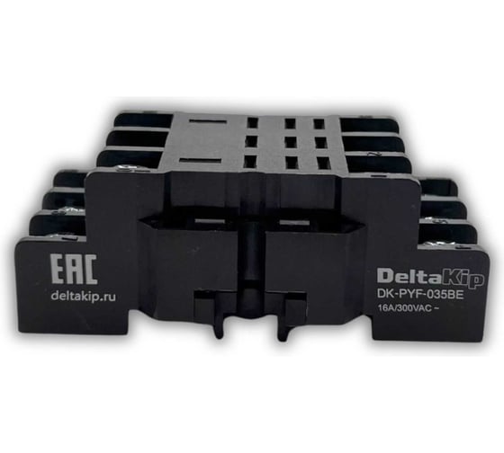 Монтажная колодка с винтовыми клеммами DELTAKIP DK-PYF-035BE для 3-конт. реле DK-K0000123