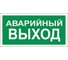 Знак вспомогательный "Аварийный выход", прямоугольник 300х150мм, самоклейка, ОФИСМАГ /В 59 610039 1