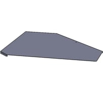 Крышка замковая угловой секции CABLIDERTRAYS оцинкованная КЛЗУ-600-1,0-90