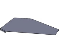 Крышка замковая угловой секции CABLIDERTRAYS оцинкованная КЛЗУ-400-0,7-90