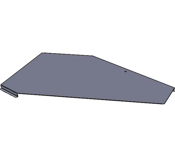 Крышка замковая угловой секции CABLIDERTRAYS оцинкованная КЛЗУ-400-0,7-90