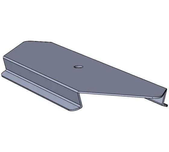 Крышка замковая угловой секции CABLIDERTRAYS оцинкованная КЛЗУ-50-1,2-90 1