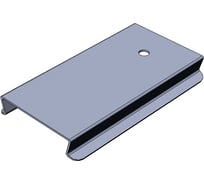 Крышка к углу внутреннему (подъему) CABLIDERTRAYS замковая, оцинкованная КЛЗП-50-0,8-90